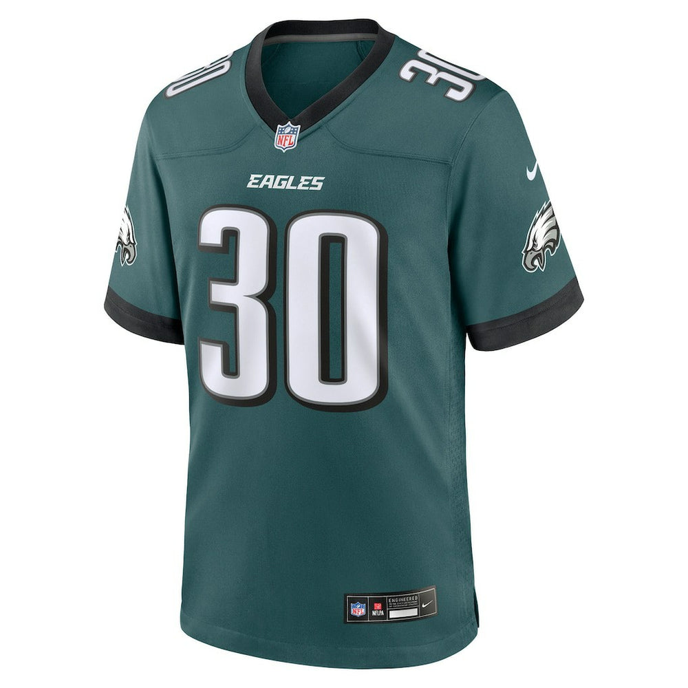Jihaad Campbell Philadelphia Eagles 2025 NFL Draft First Round Pick Game Jersey - Green