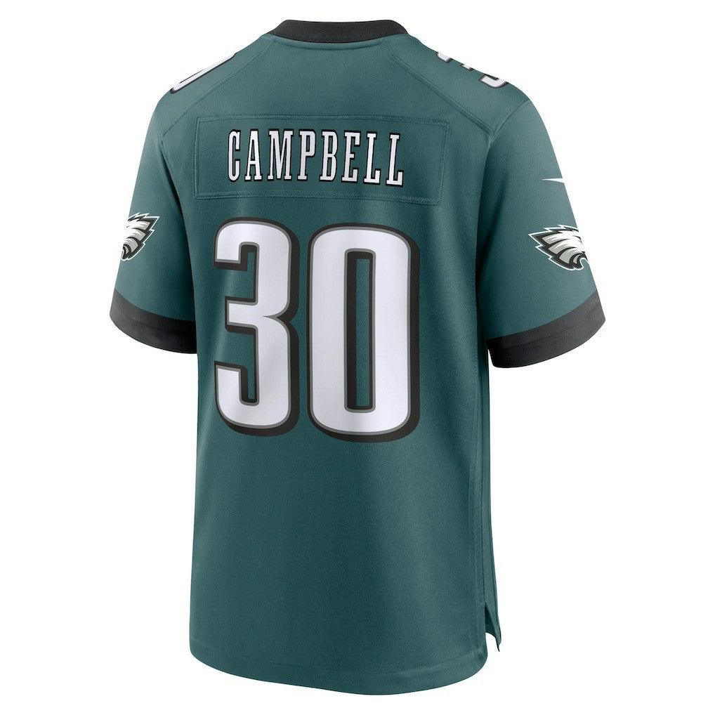 Jihaad Campbell Philadelphia Eagles 2025 NFL Draft First Round Pick Game Jersey - Green