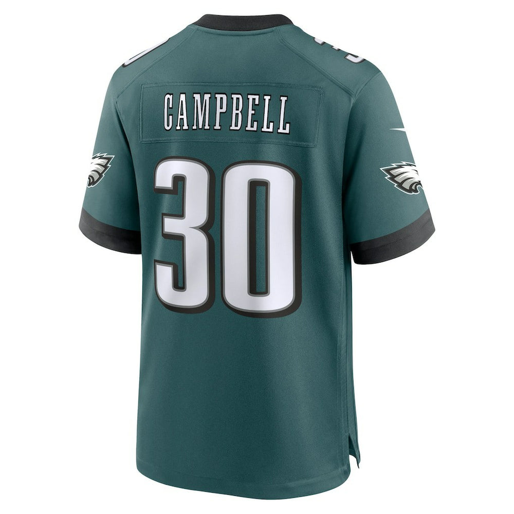 Jihaad Campbell Philadelphia Eagles 2025 NFL Draft First Round Pick Game Jersey - Green