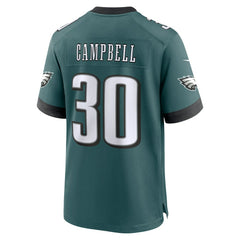 Jihaad Campbell Philadelphia Eagles 2025 NFL Draft First Round Pick Game Jersey - Green