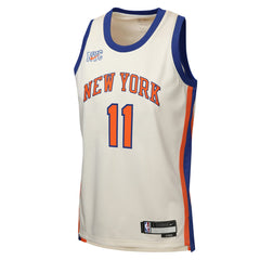 Jalen Brunson New York Knicks Youth 2025/26 City Edition Swingman Jersey - Cream