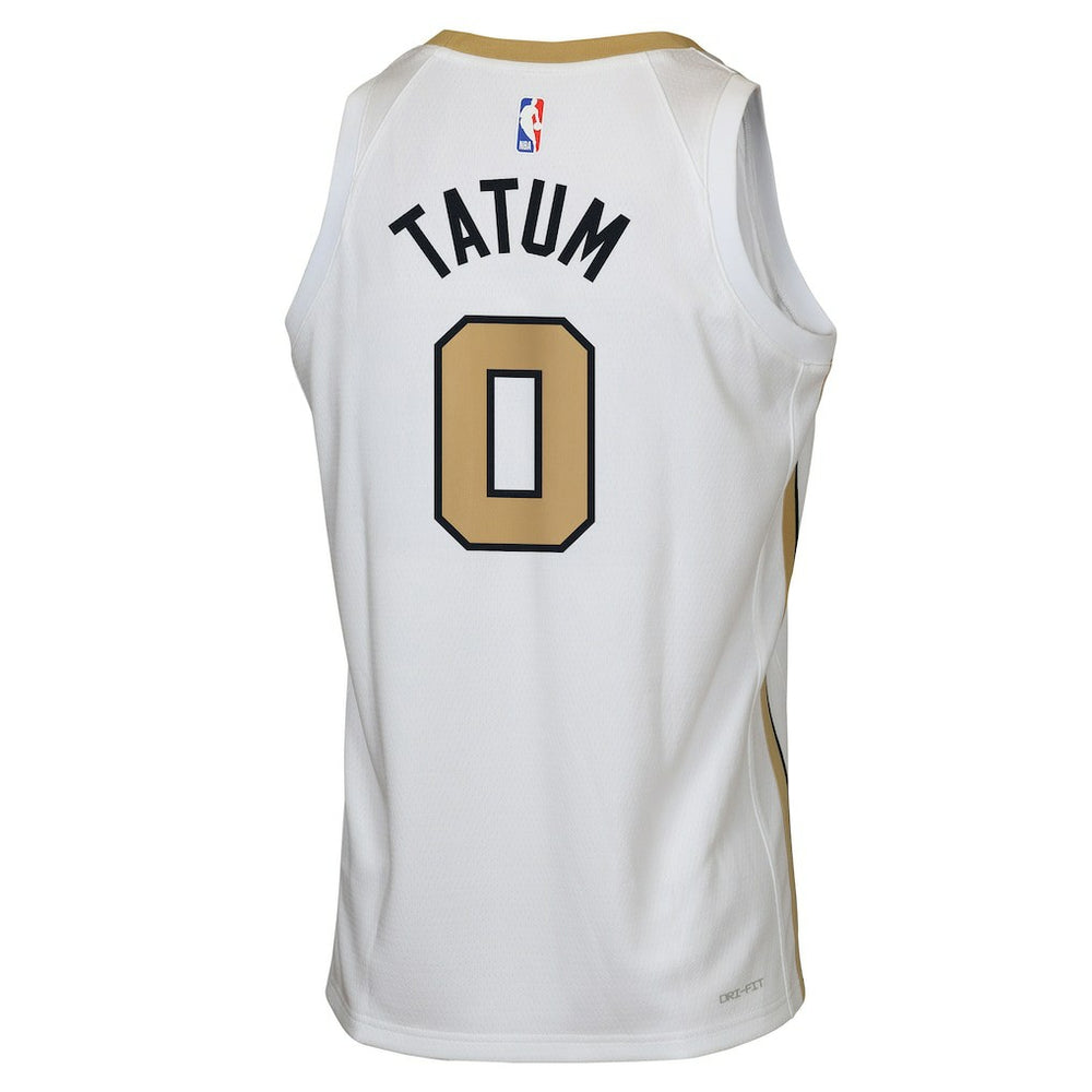Jayson Tatum Boston Celtics Youth 2025/26 City Edition Swingman Jersey - White