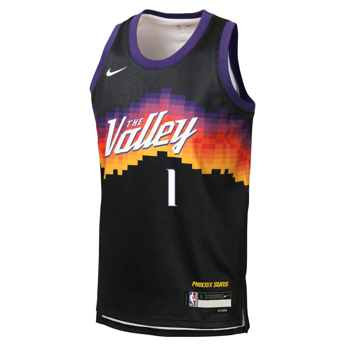 Devin Booker Phoenix Suns Youth 2025/26 City Edition Swingman Jersey - Black