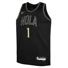 Zion Williamson New Orleans Pelicans Youth 2025/26 City Edition Swingman Jersey - Black