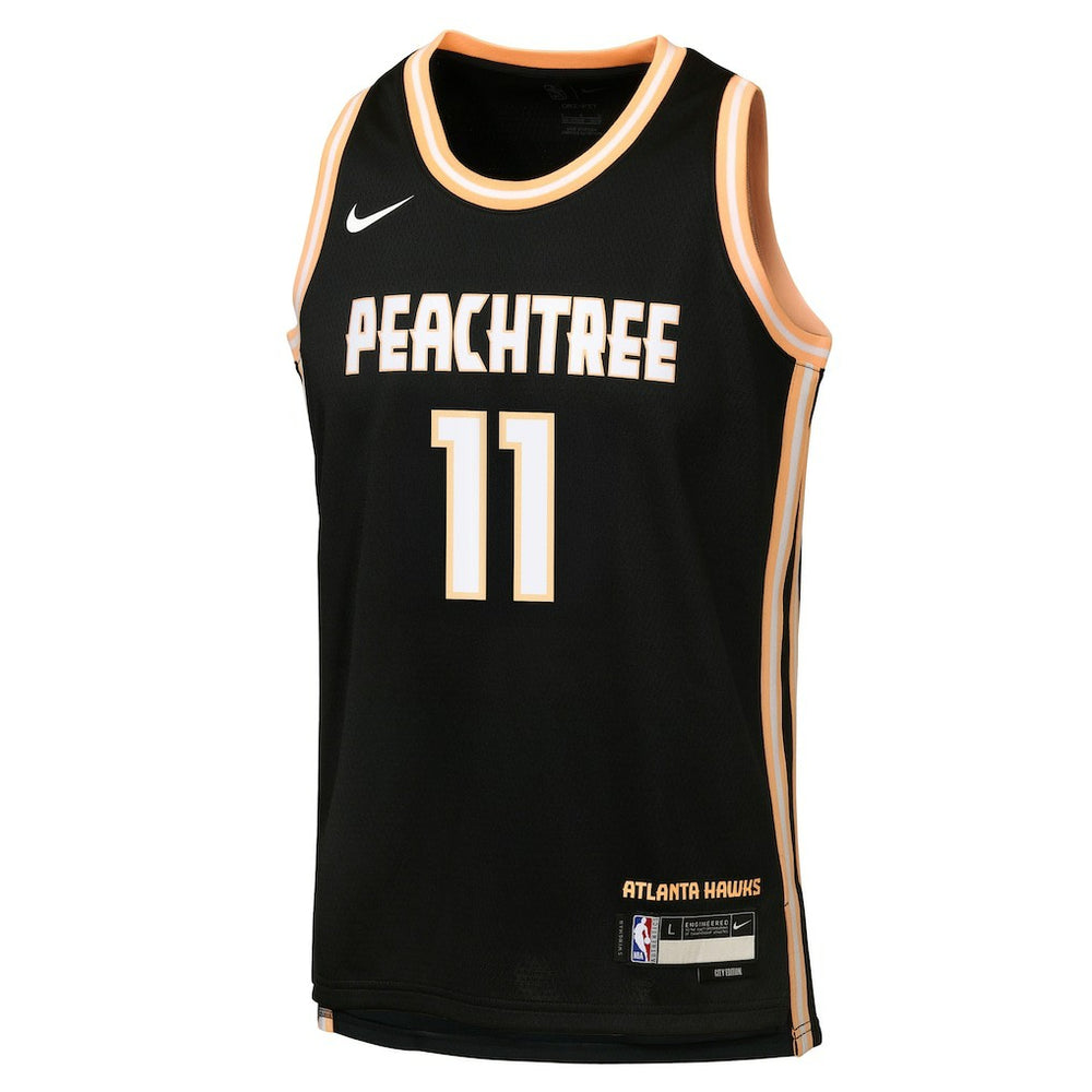 Trae Young Atlanta Hawks Youth 2025/26 City Edition Swingman Jersey - Black