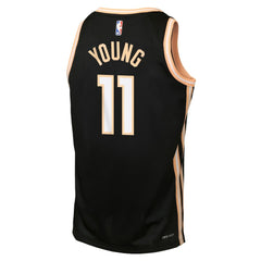 Trae Young Atlanta Hawks Youth 2025/26 City Edition Swingman Jersey - Black