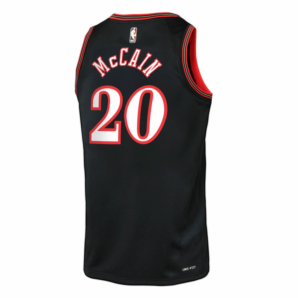 Jared McCain Philadelphia 76ers Youth Swingman Jersey - Classic Edition - Black