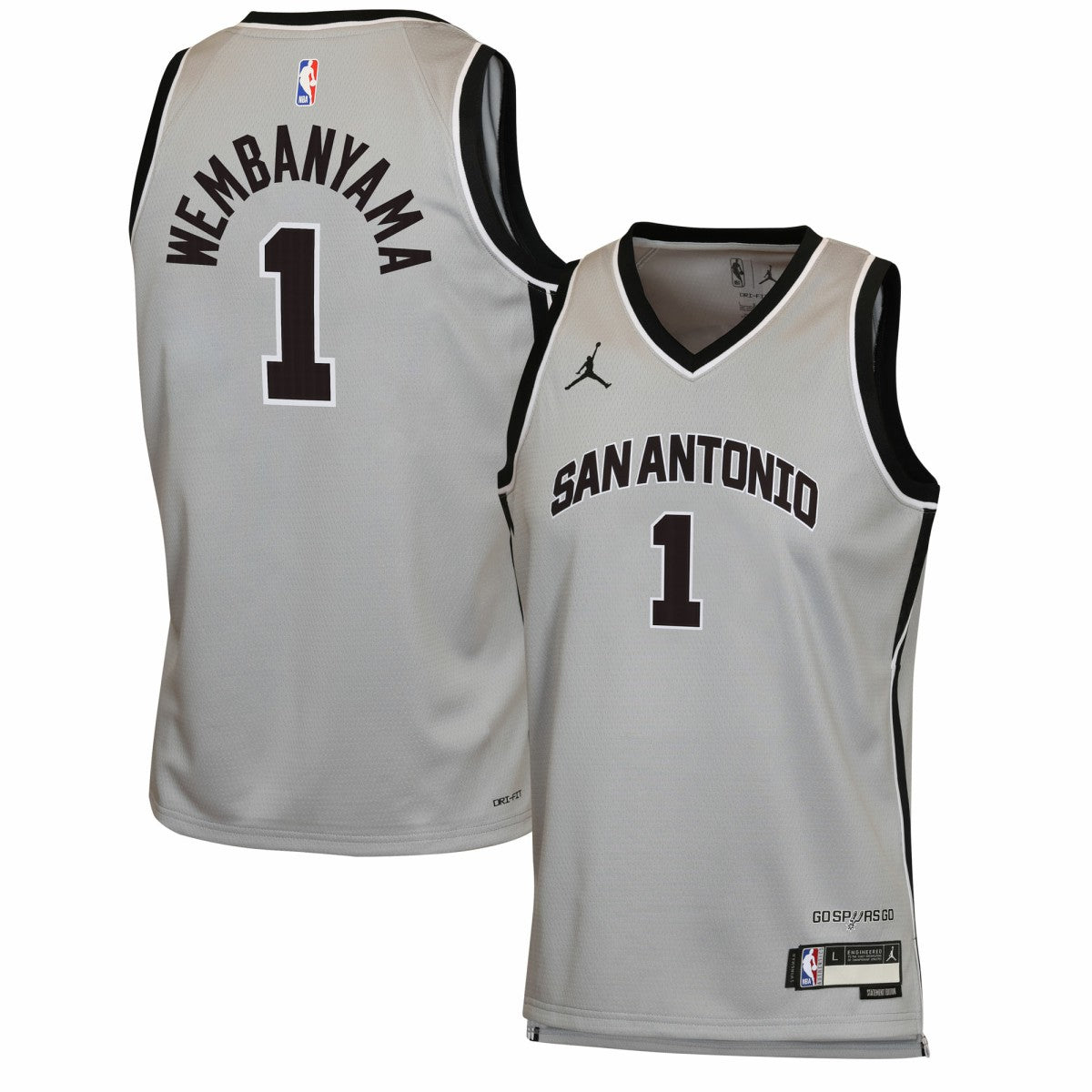 Victor Wembanyama San Antonio Spurs Jordan Brand Youth Swingman Jersey - Statement Edition - Silver shop