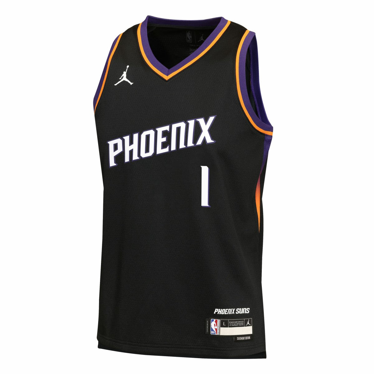 Devin Booker Phoenix Suns Jordan Brand Youth Swingman Jersey - Statement Edition - Black online