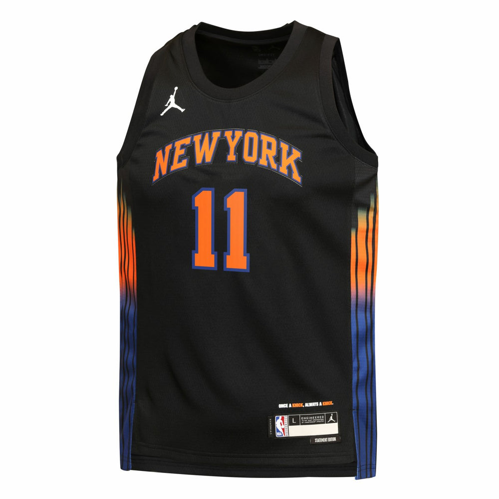 Jalen Brunson New York Knicks Jordan Brand Youth Swingman Jersey - Statement Edition - Black on sale