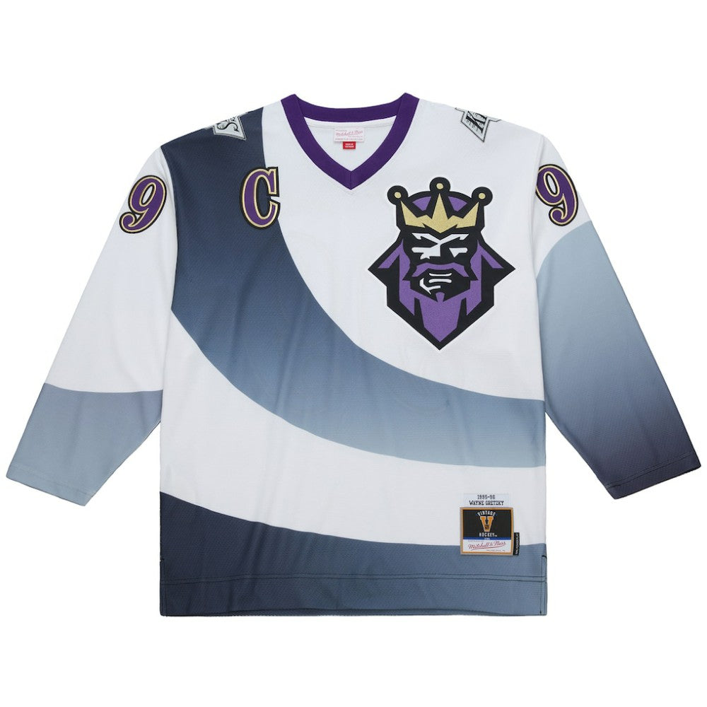 Wayne Gretzky Los Angeles Kings Mitchell & Ness Big & Tall 1995-96 Blue Line 2.0 Jersey White