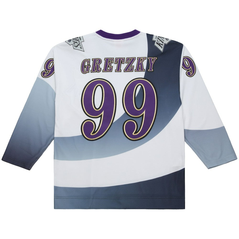 Wayne Gretzky Los Angeles Kings Mitchell & Ness Big & Tall 1995-96 Blue Line 2.0 Jersey White