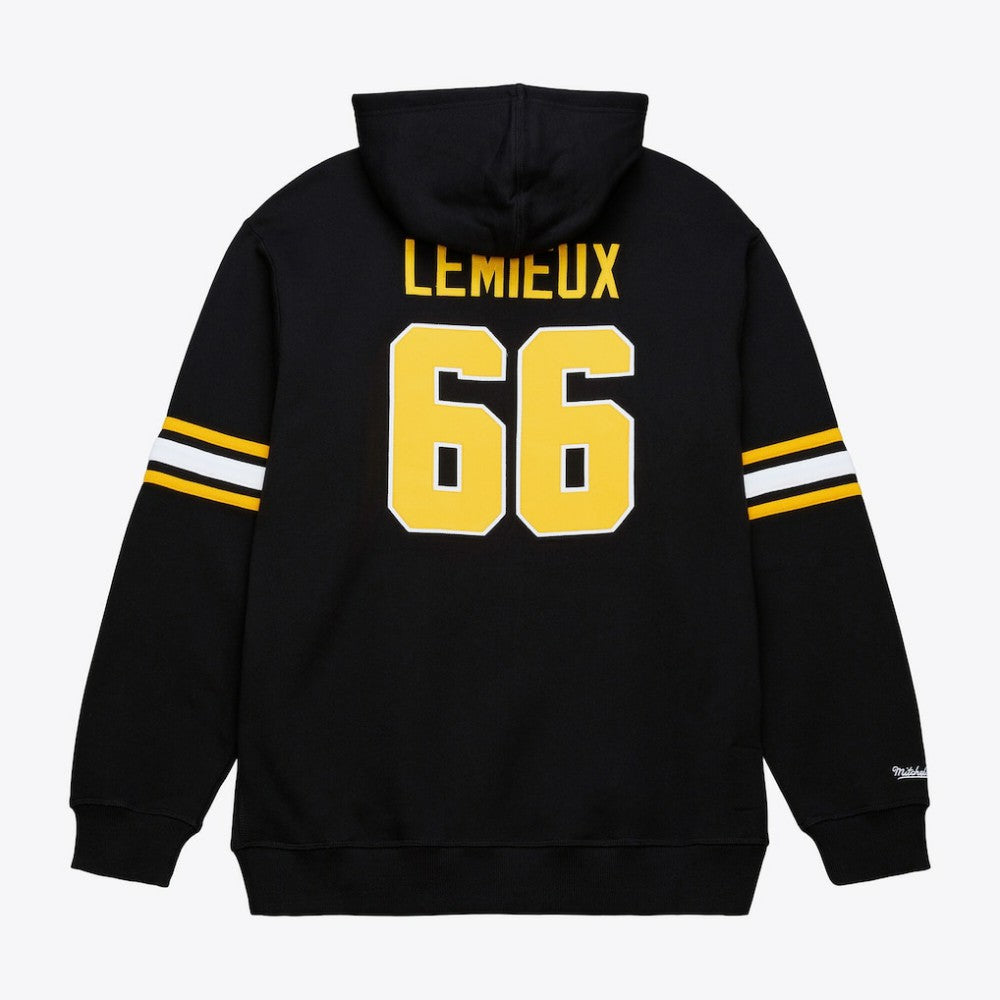 Mario Lemieux Pittsburgh Penguins Mitchell & Ness 1992 Name & Number Premium Pullover Hoodie Black
