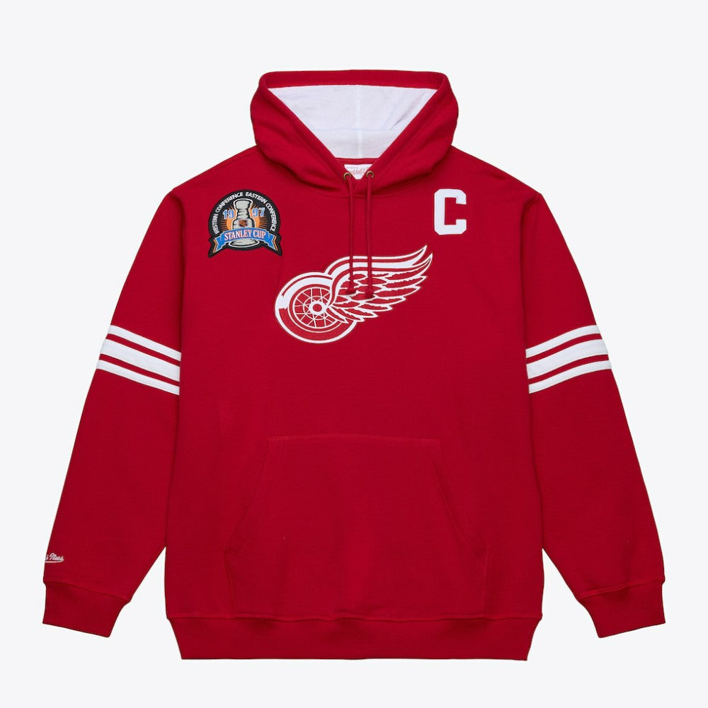 Steve Yzerman Detroit Red Wings Mitchell & Ness 1997 Name & Number Premium Pullover Hoodie Scarlet