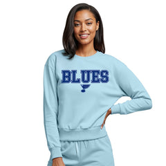 St. Louis Blues Concepts Sport Women's Tonal Pullover Sweatshirt Light Blue