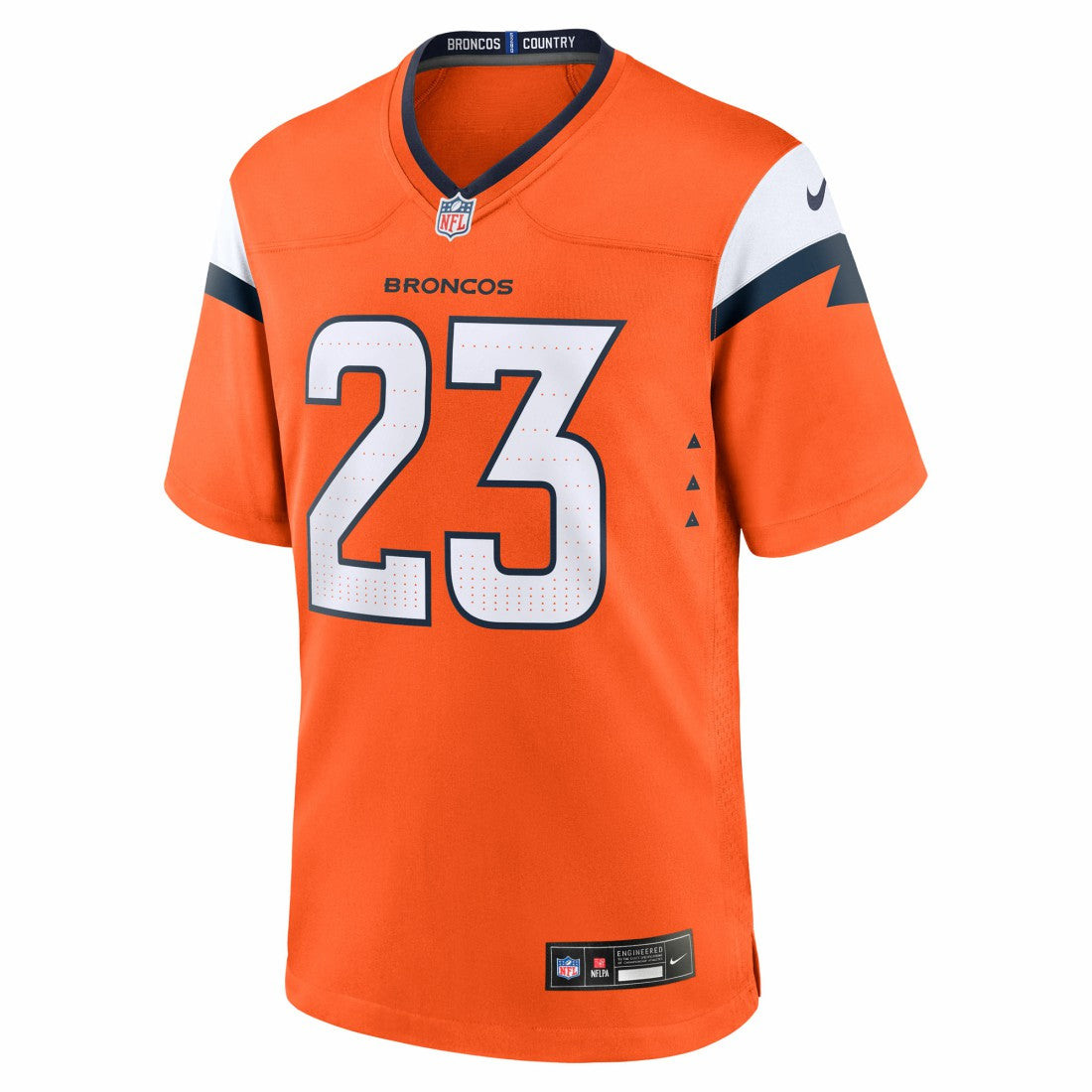 Jahdae Barron Denver Broncos 2025 NFL Draft First Round Pick Game Jersey - Orange