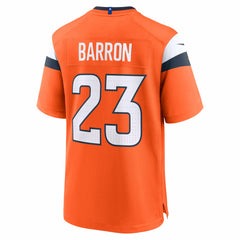 Jahdae Barron Denver Broncos 2025 NFL Draft First Round Pick Game Jersey - Orange
