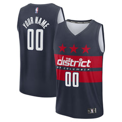 Washington Wizards Youth Fast Break Custom Replica Jersey - Navy - Statement Edition