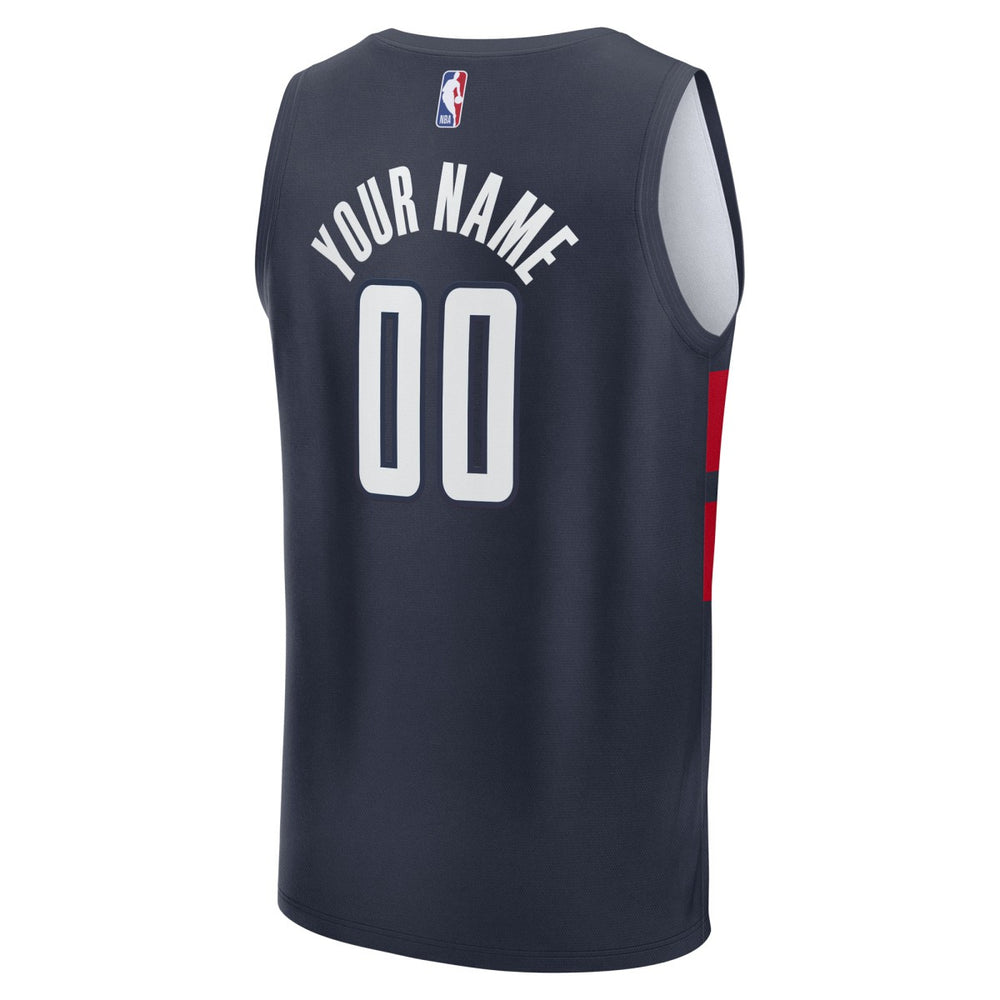 Washington Wizards Youth Fast Break Custom Replica Jersey - Navy - Statement Edition