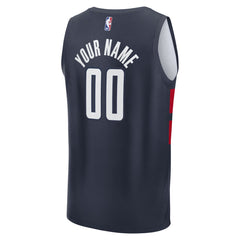 Washington Wizards Youth Fast Break Custom Replica Jersey - Navy - Statement Edition