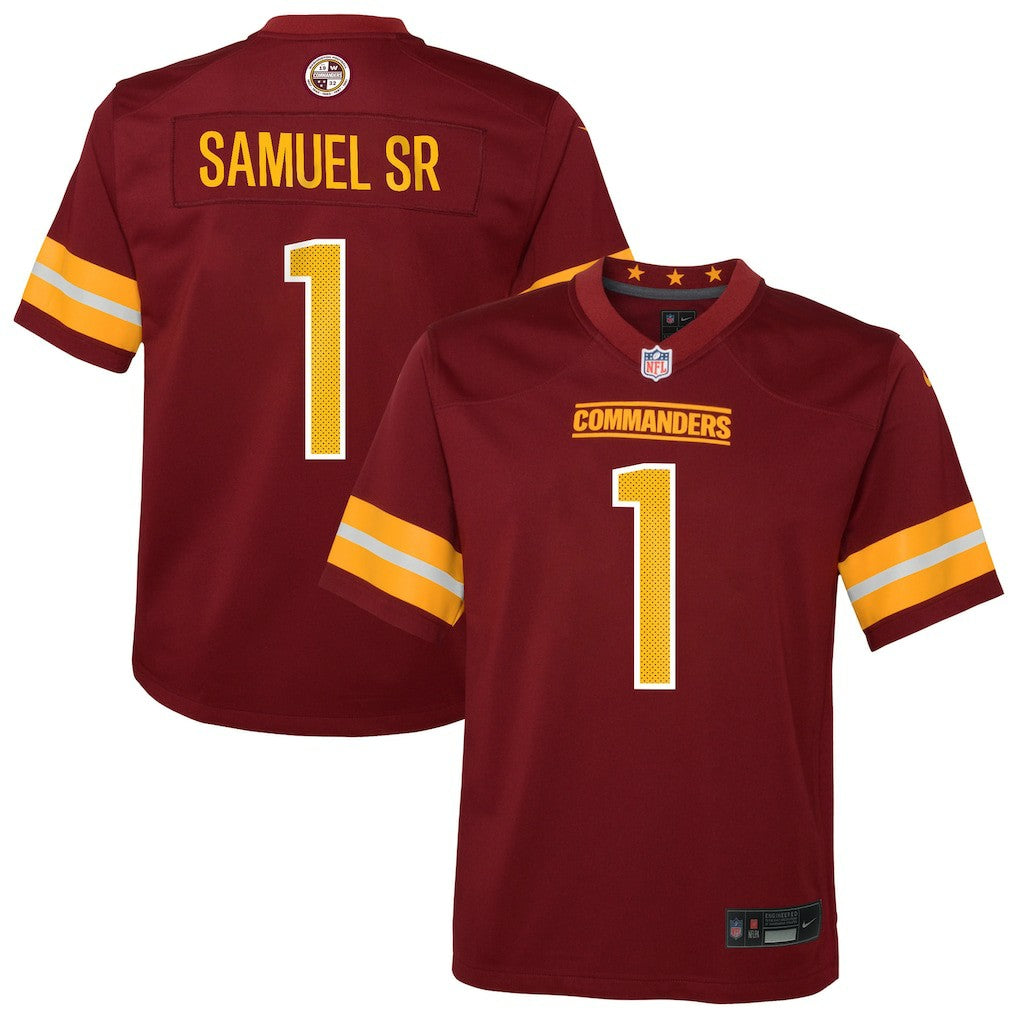 Deebo Samuel Sr Washington Commanders Youth Team Game Jersey - Burgundy
