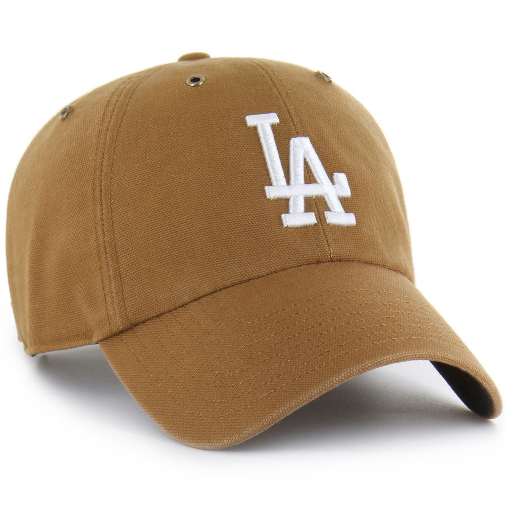 Los Angeles Dodgers Carhartt x Clean Up Adjustable Hat Brown | 47 brand