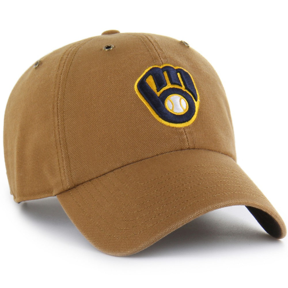 Milwaukee Brewers Carhartt x Clean Up Adjustable Hat Brown | 47 brand