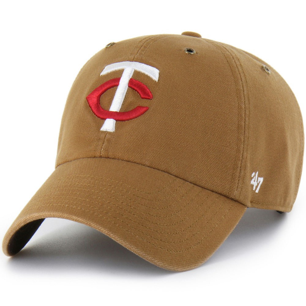 Minnesota Twins Carhartt x Clean Up Adjustable Hat Brown | 47 brand