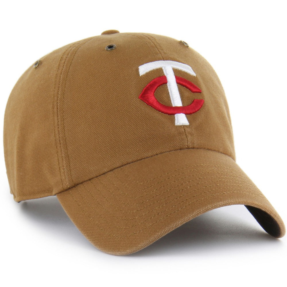 Minnesota Twins Carhartt x Clean Up Adjustable Hat Brown | 47 brand