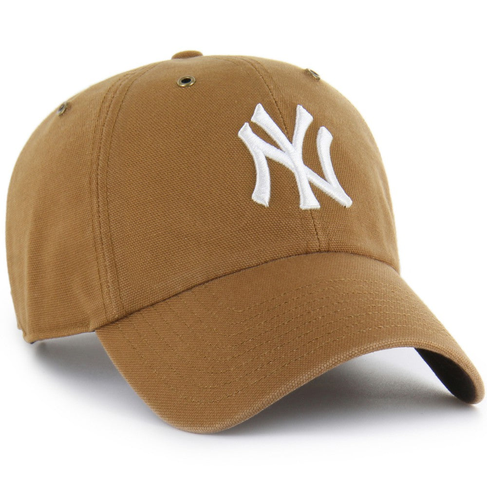 New York Yankees Carhartt x Clean Up Adjustable Hat Brown | 47 brand
