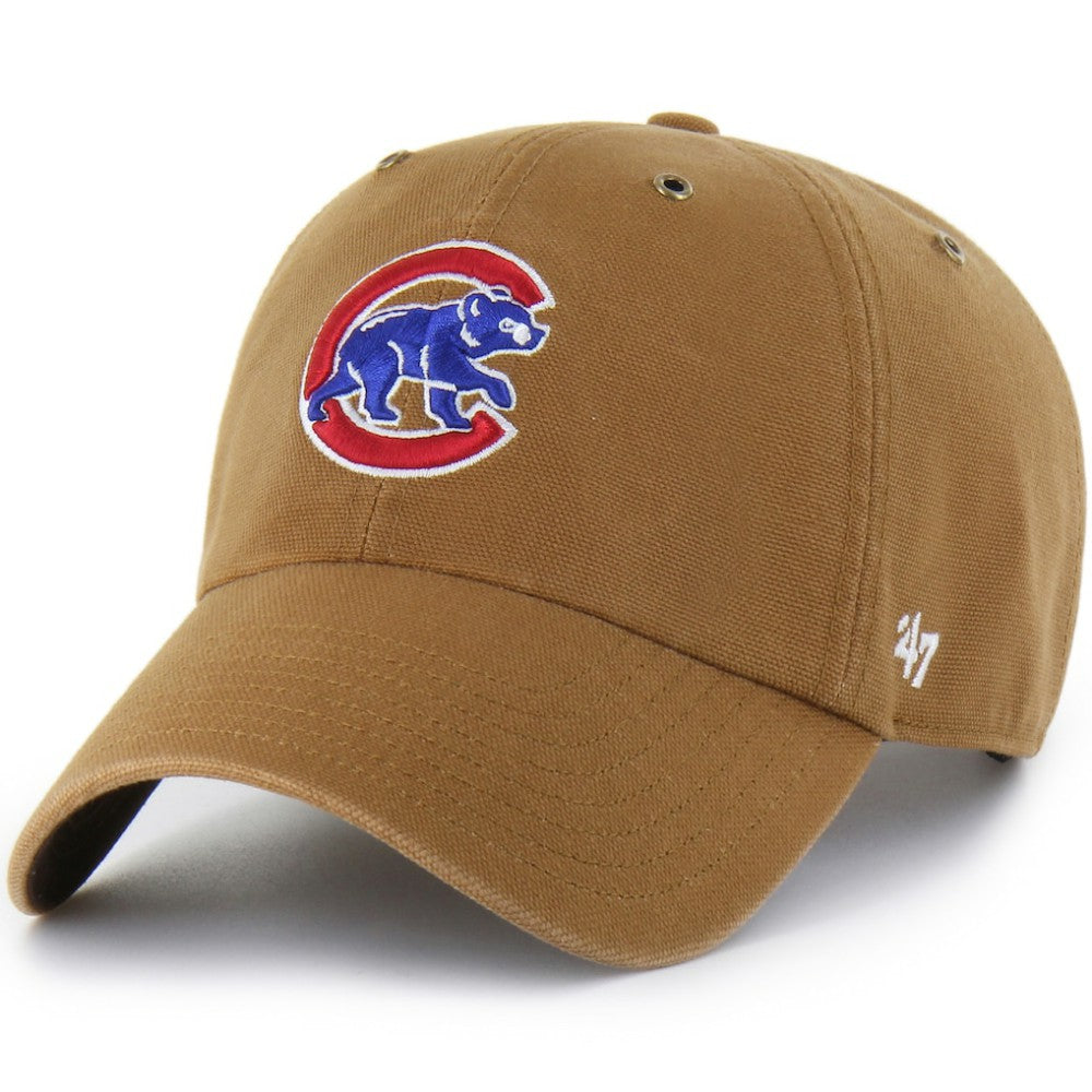 Chicago Cubs Carhartt x Clean Up Adjustable Hat Brown | 47 brand