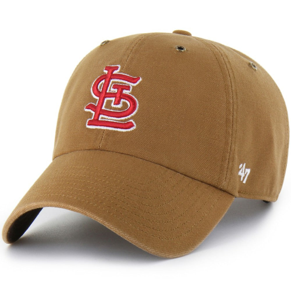 St. Louis Cardinals Carhartt x Clean Up Adjustable Hat Brown | 47 brand
