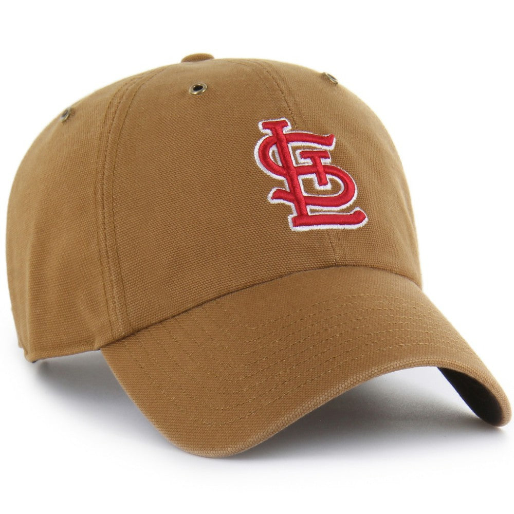 St. Louis Cardinals Carhartt x Clean Up Adjustable Hat Brown | 47 brand