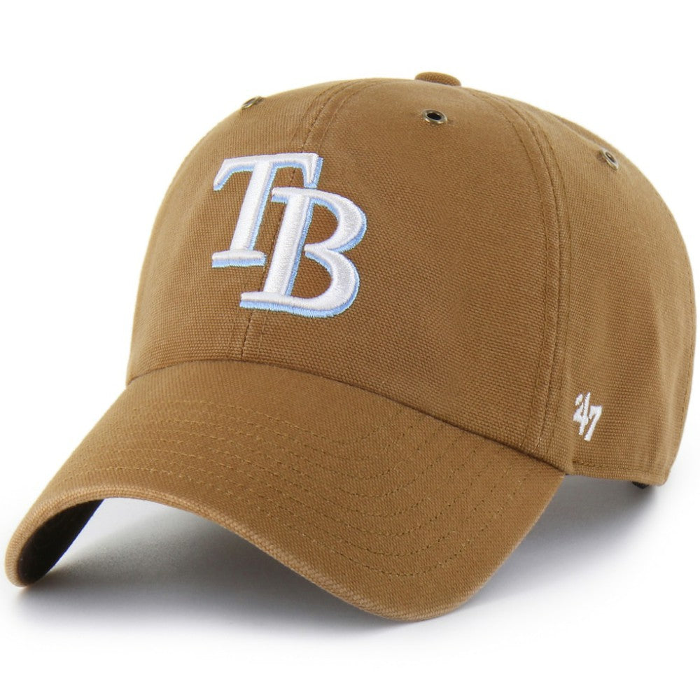 Tampa Bay Rays Carhartt x Clean Up Adjustable Hat Brown | 47 brand