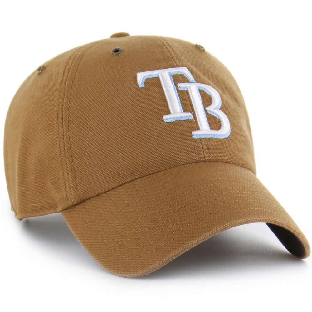 Tampa Bay Rays Carhartt x Clean Up Adjustable Hat Brown | 47 brand