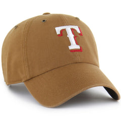 Texas Rangers Carhartt x Clean Up Adjustable Hat Brown | 47 brand