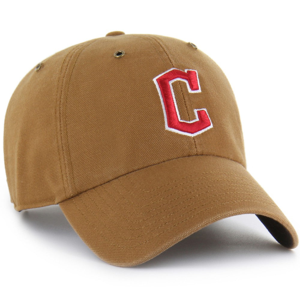 Cleveland Guardians Carhartt x Clean Up Adjustable Hat Brown | 47 brand