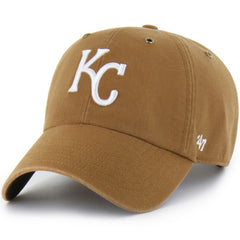 Kansas City Royals Carhartt x Clean Up Adjustable Hat Brown | 47 brand
