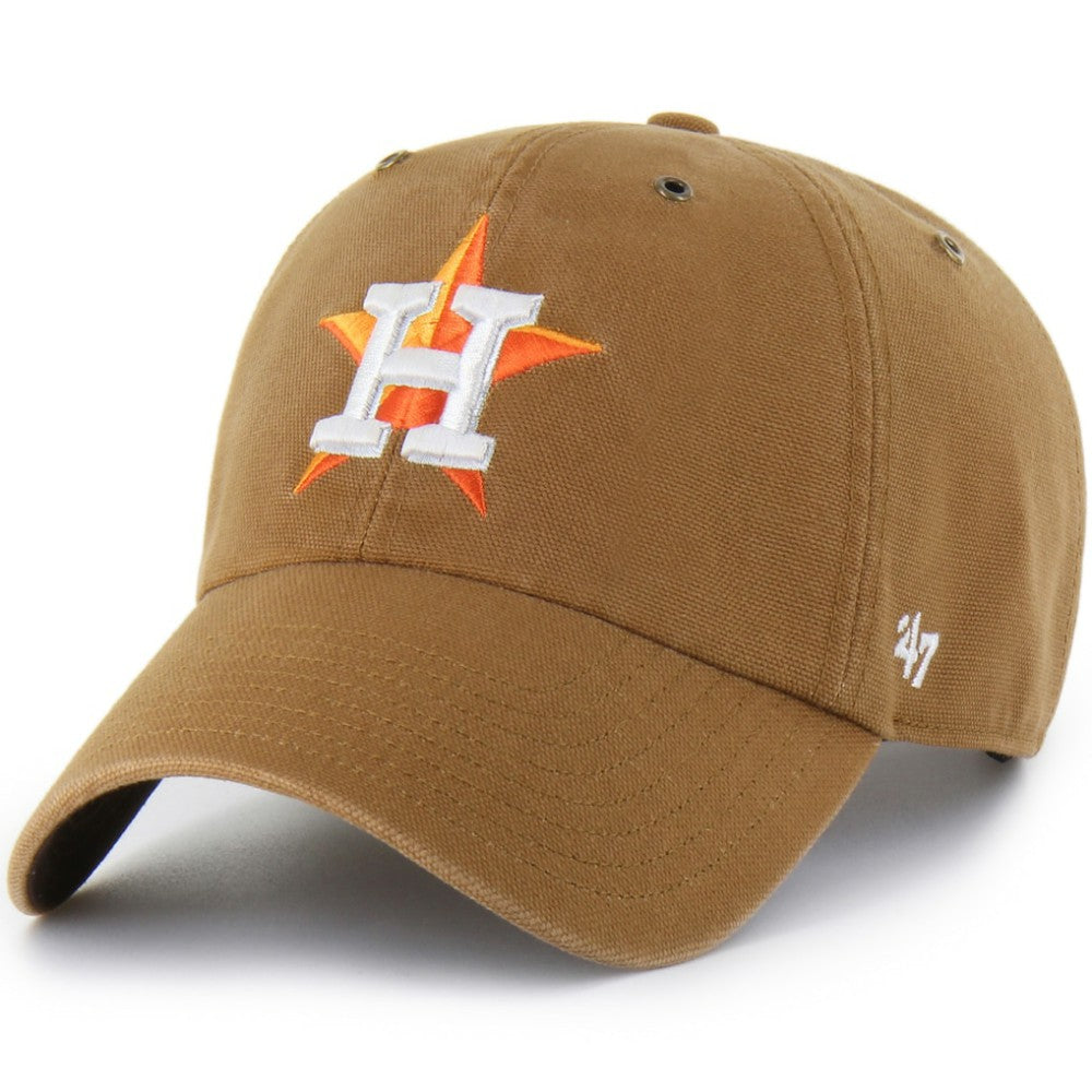 Houston Astros Carhartt x Clean Up Adjustable Hat Brown | 47 brand