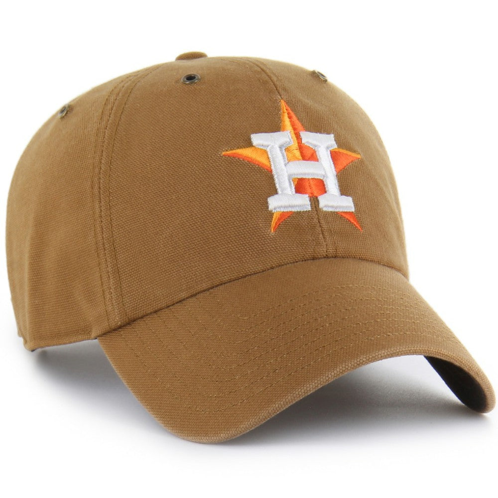 Houston Astros Carhartt x Clean Up Adjustable Hat Brown | 47 brand