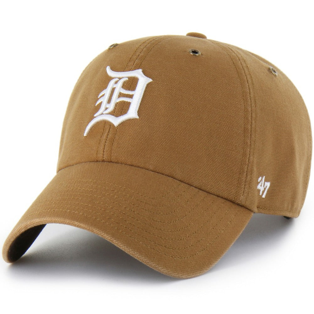 Detroit Tigers Carhartt x Clean Up Adjustable Hat Brown | 47 brand
