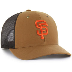 San Francisco Giants Carhartt x Trucker Adjustable Hat Brown | 47 brand
