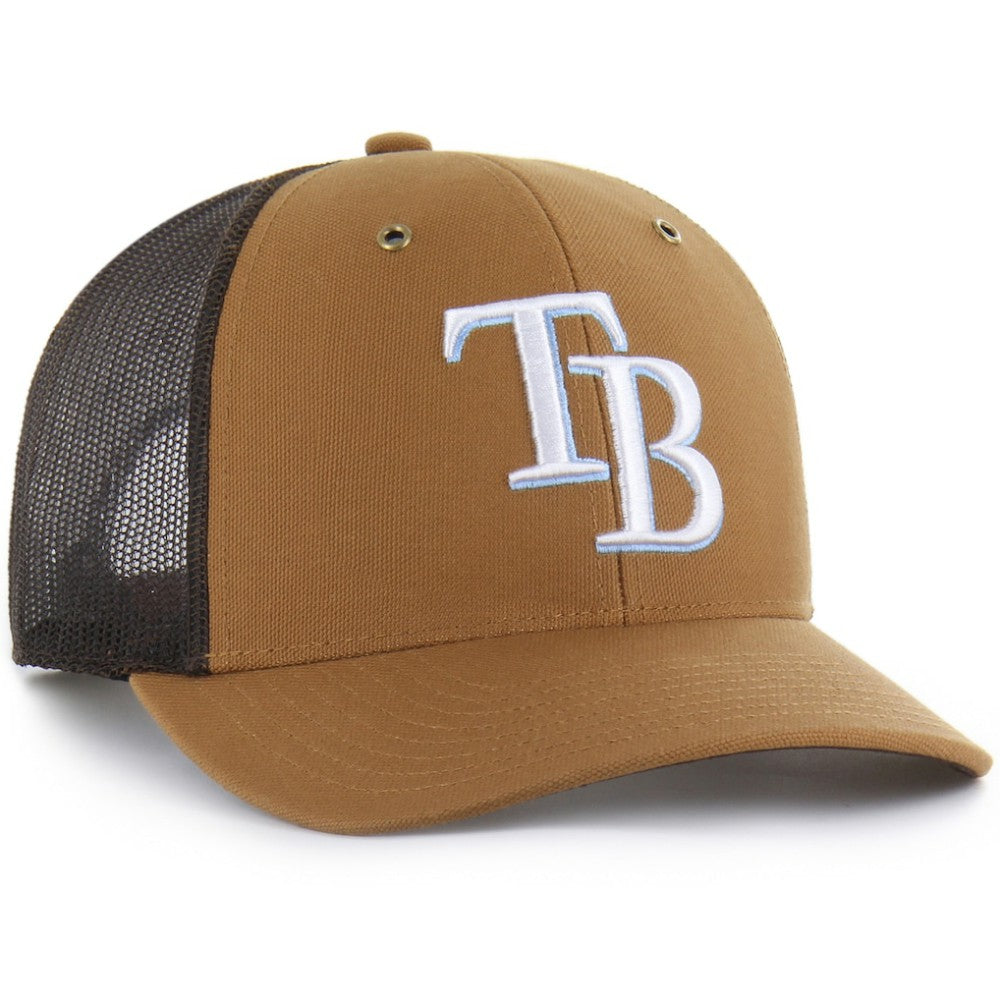 Tampa Bay Rays Carhartt x Trucker Adjustable Hat Brown | 47 brand