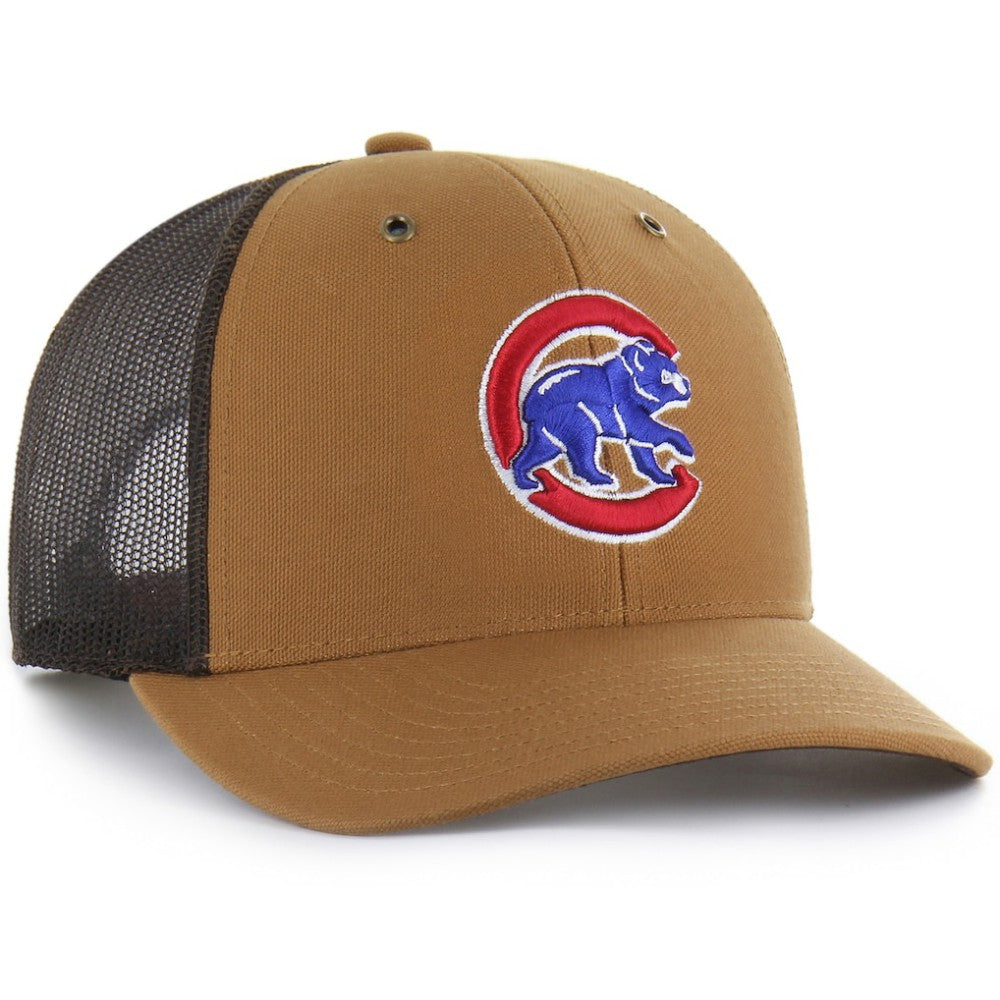 Chicago Cubs Carhartt x Trucker Adjustable Hat Brown | 47 brand