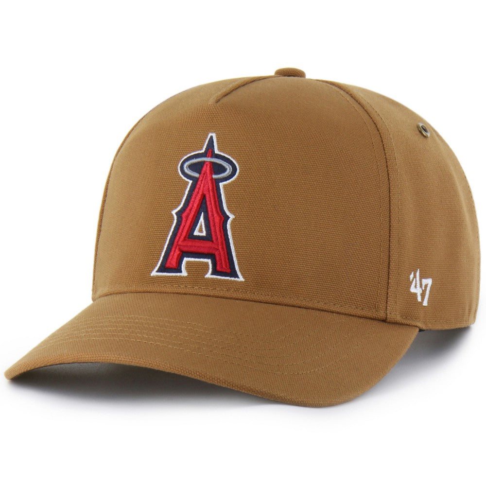 Los Angeles Angels Carhartt x Hitch Adjustable Hat Brown | 47 brand