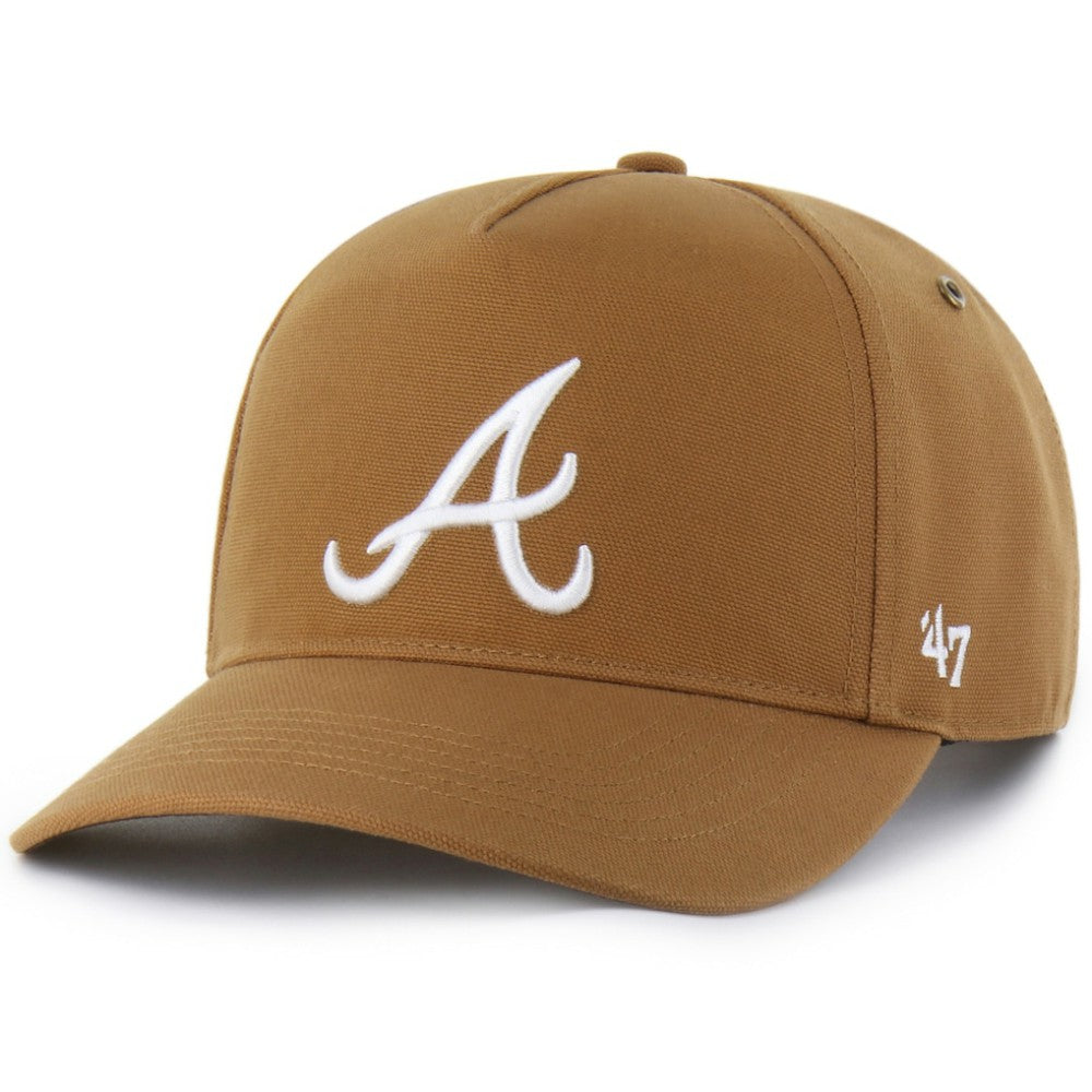 Atlanta Braves Carhartt x Hitch Adjustable Hat Brown | 47 brand