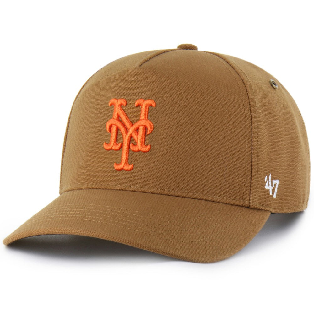 New York Mets Carhartt x Hitch Adjustable Hat Brown | 47 brand