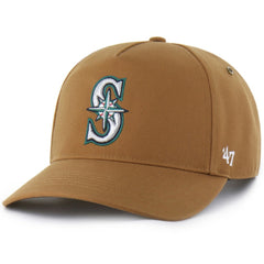 Seattle Mariners Carhartt x Hitch Adjustable Hat Brown | 47 brand