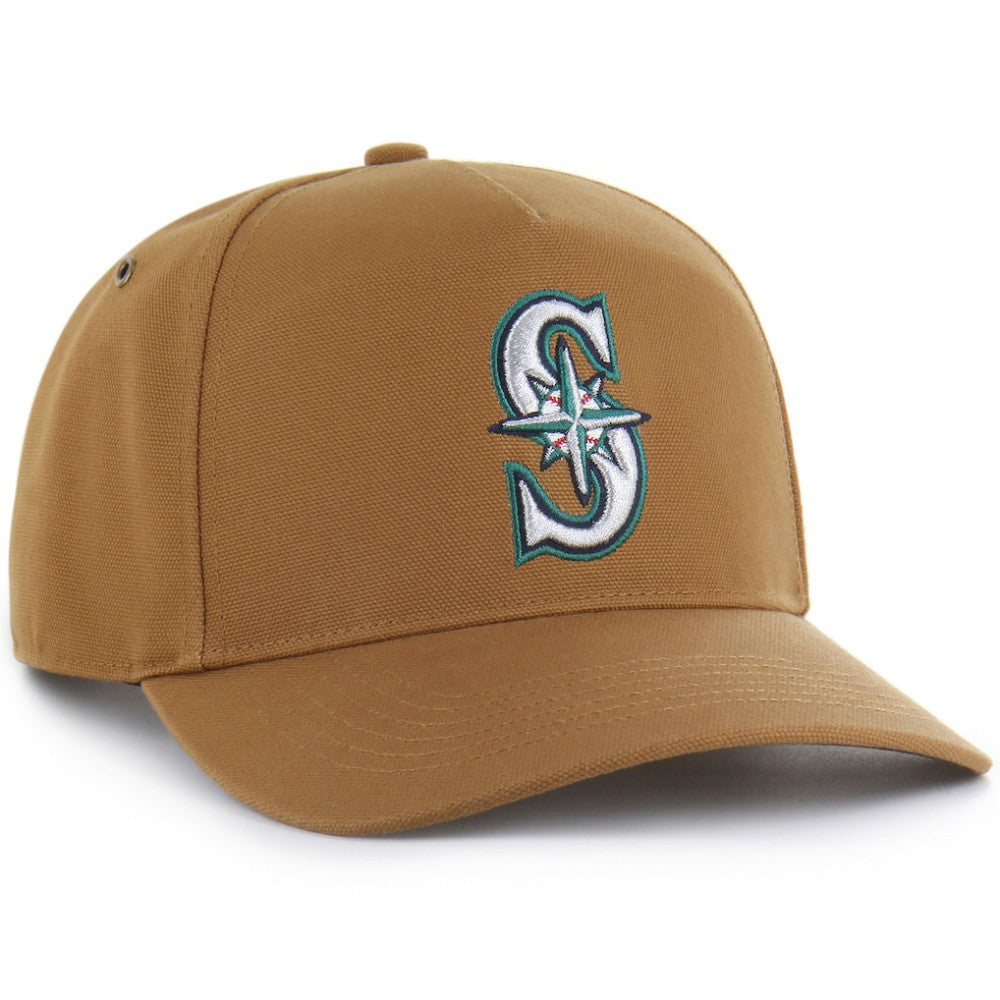 Seattle Mariners Carhartt x Hitch Adjustable Hat Brown | 47 brand