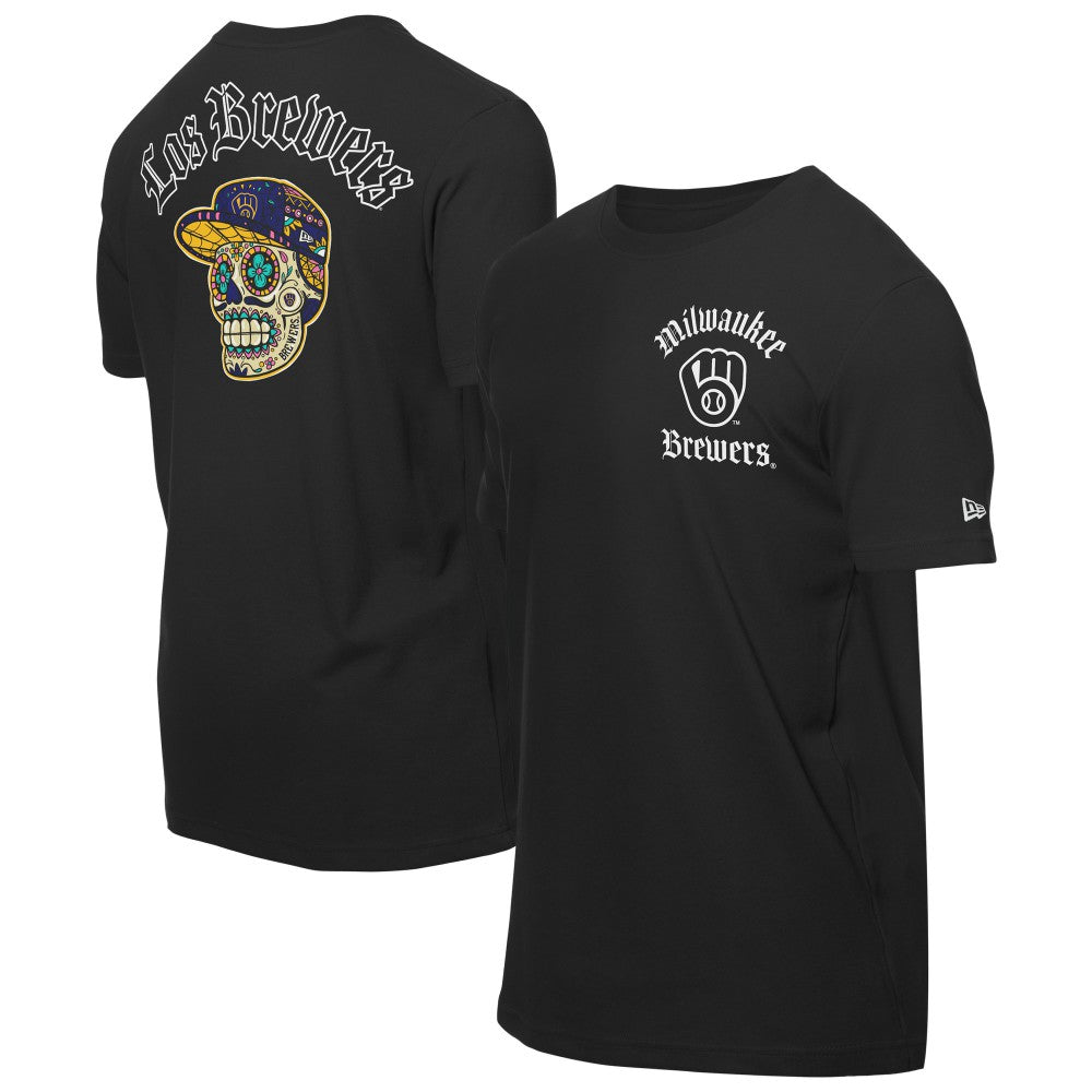 Milwaukee Brewers Sugar Skulls T-Shirt Black | New Era